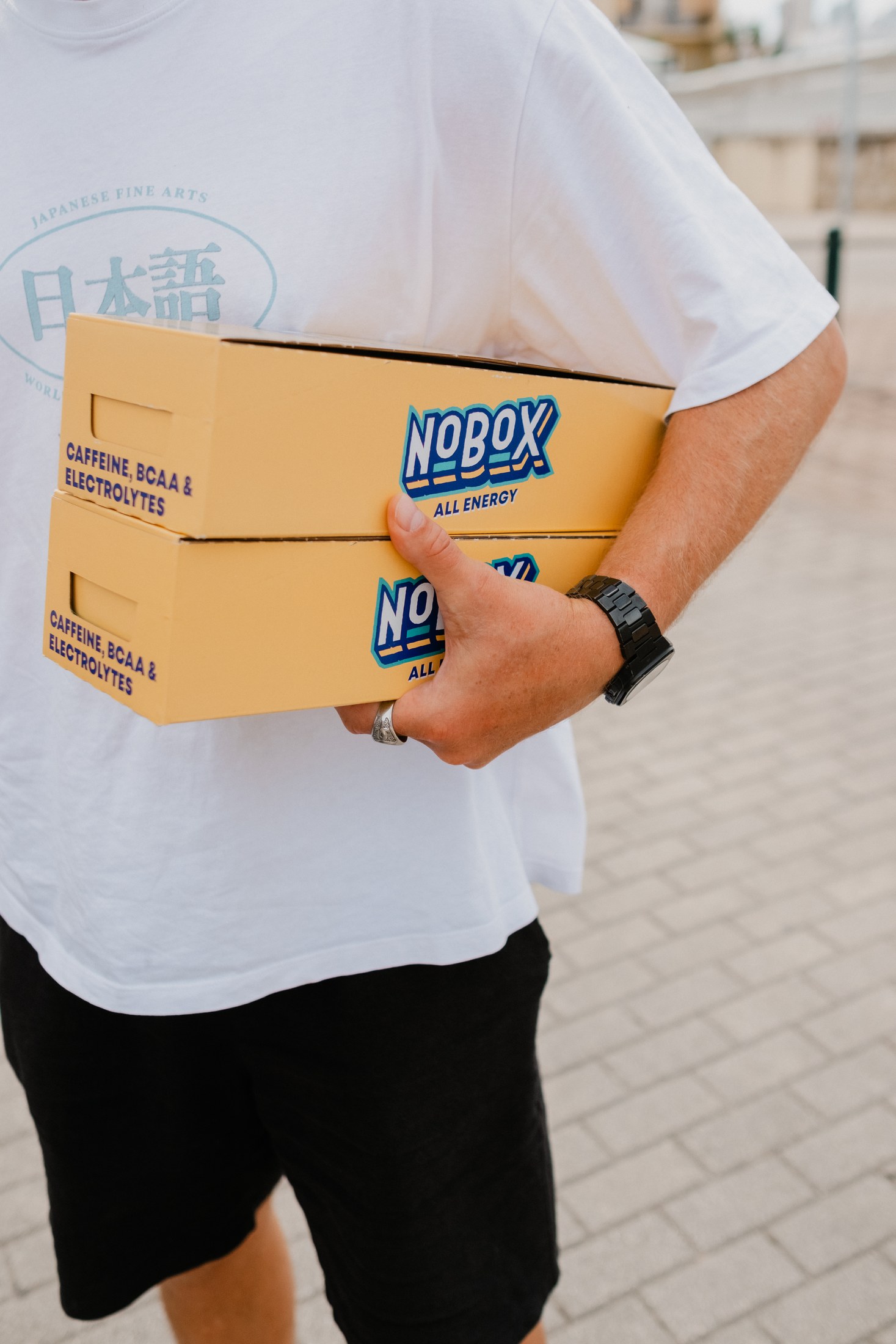 NoBox package at the start of the day