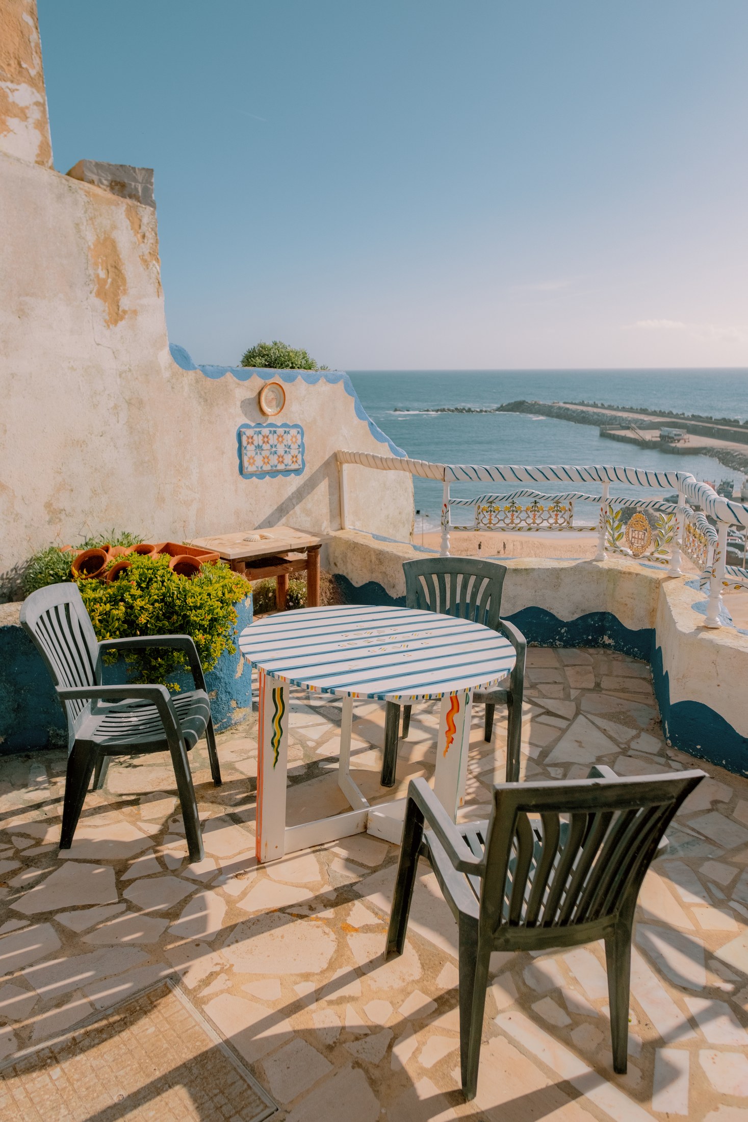Terrace above Ericeira's fishing beach