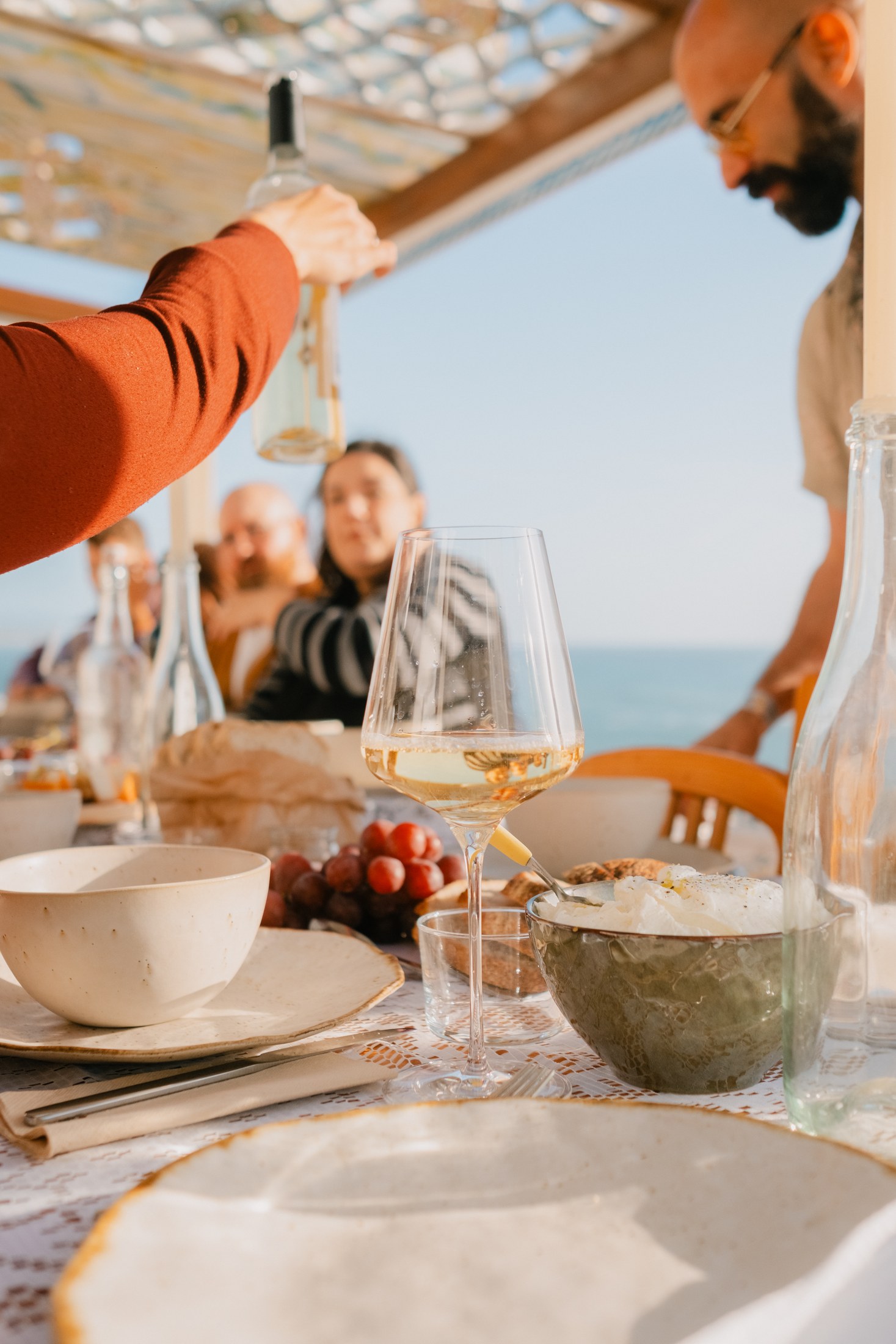 Food being served