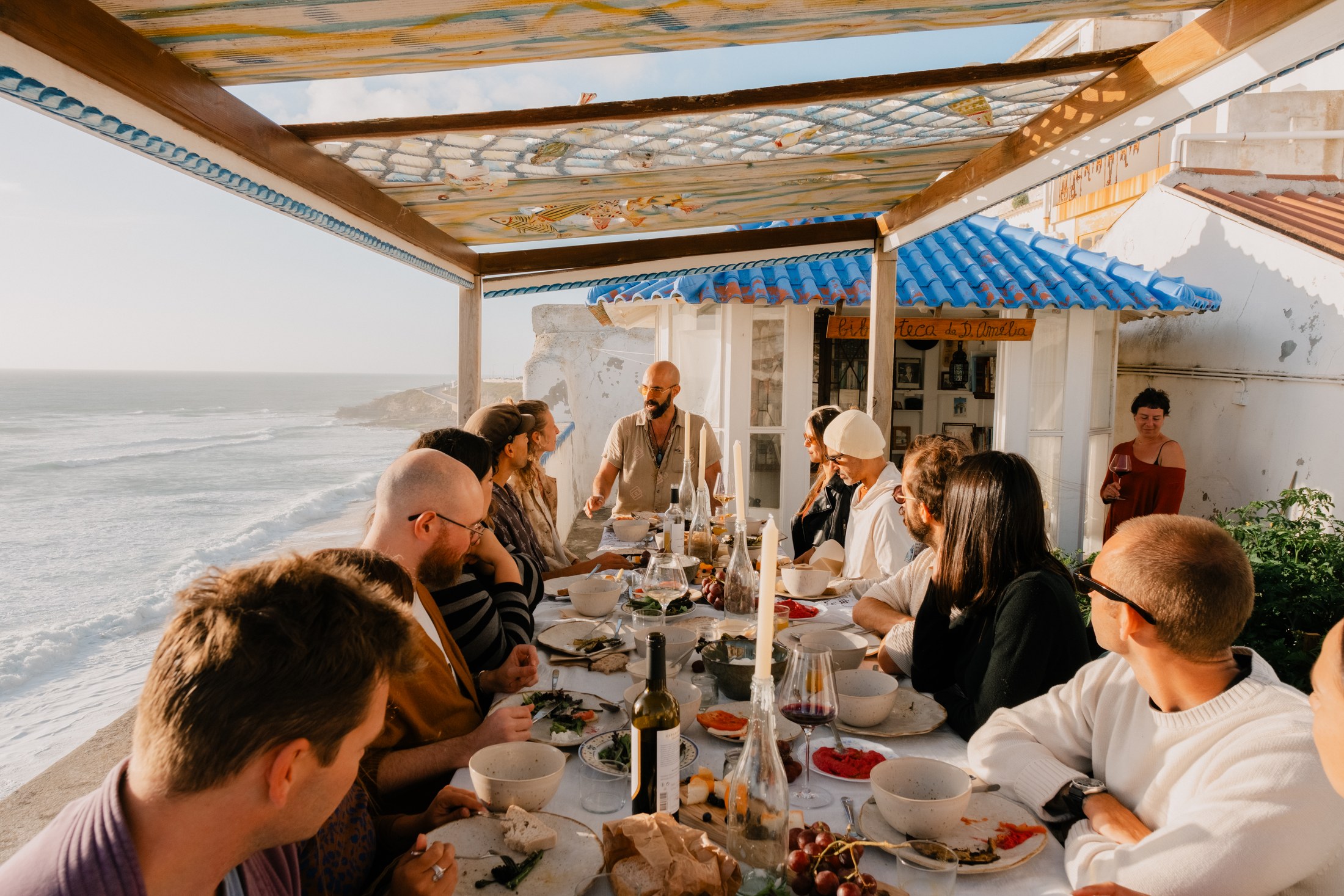 The Organic Way private dinner overlooking the sea in Ericeira