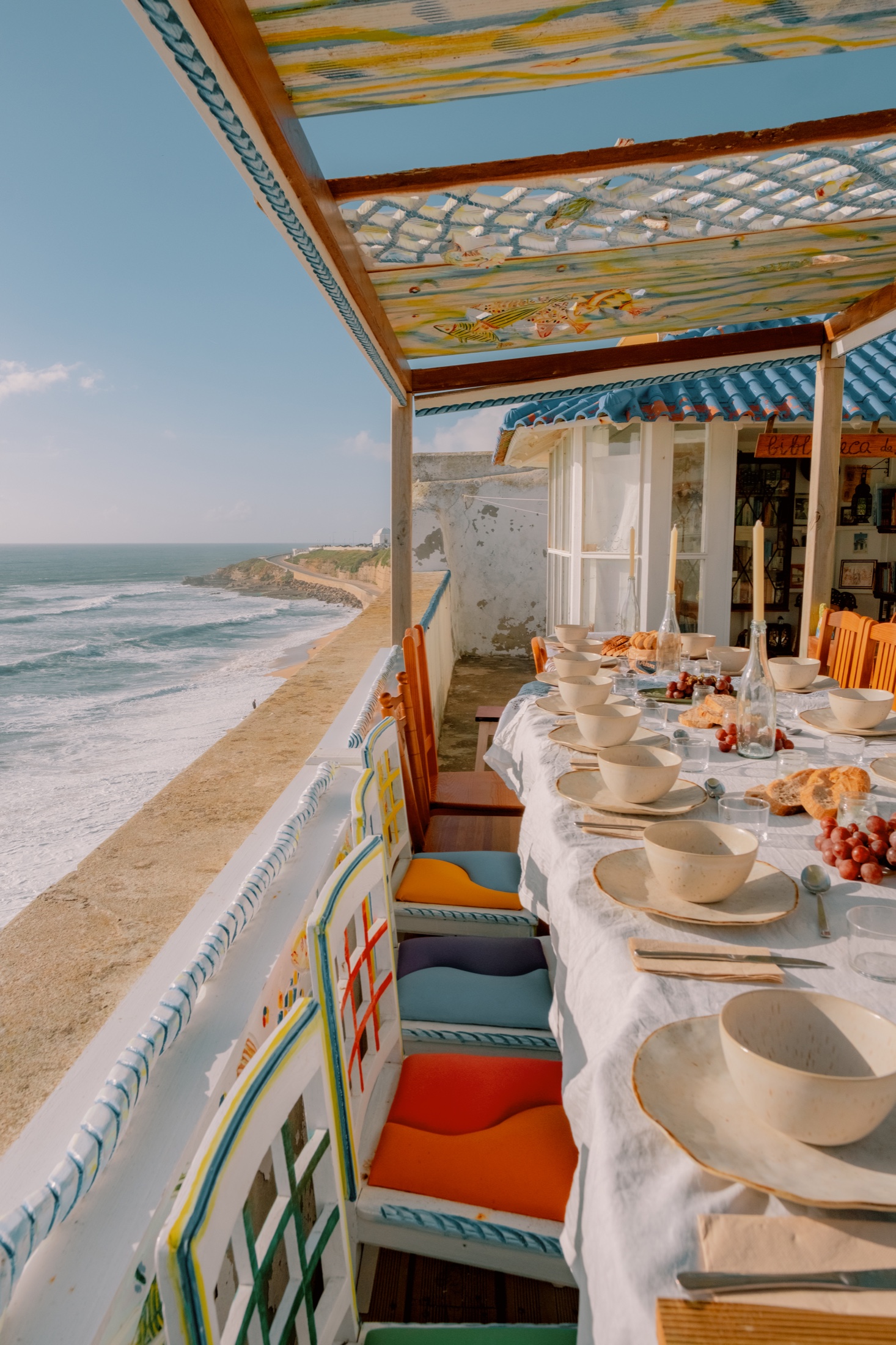 Preparing the table before guests arrive