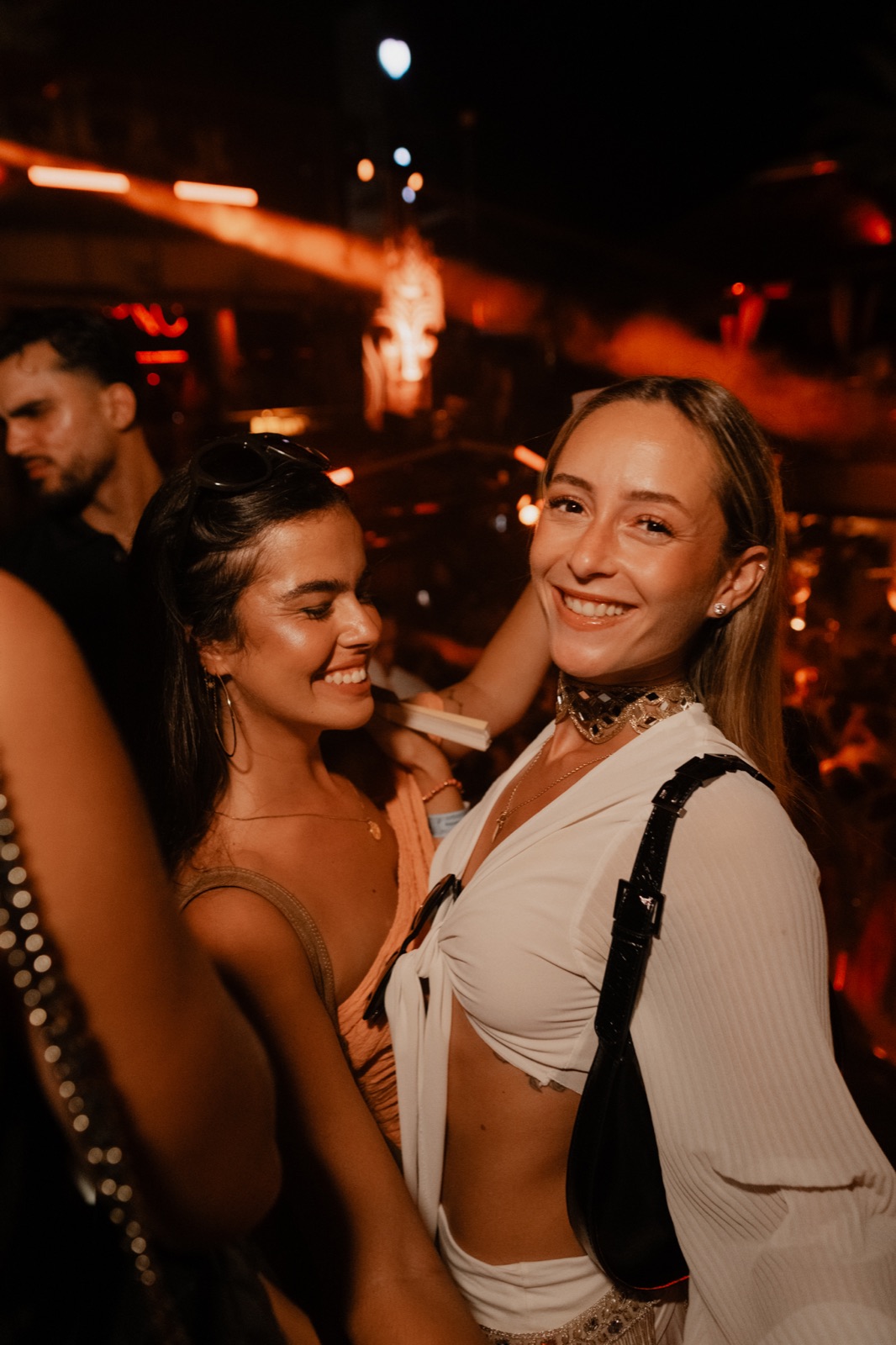 Friends dancing late at night
