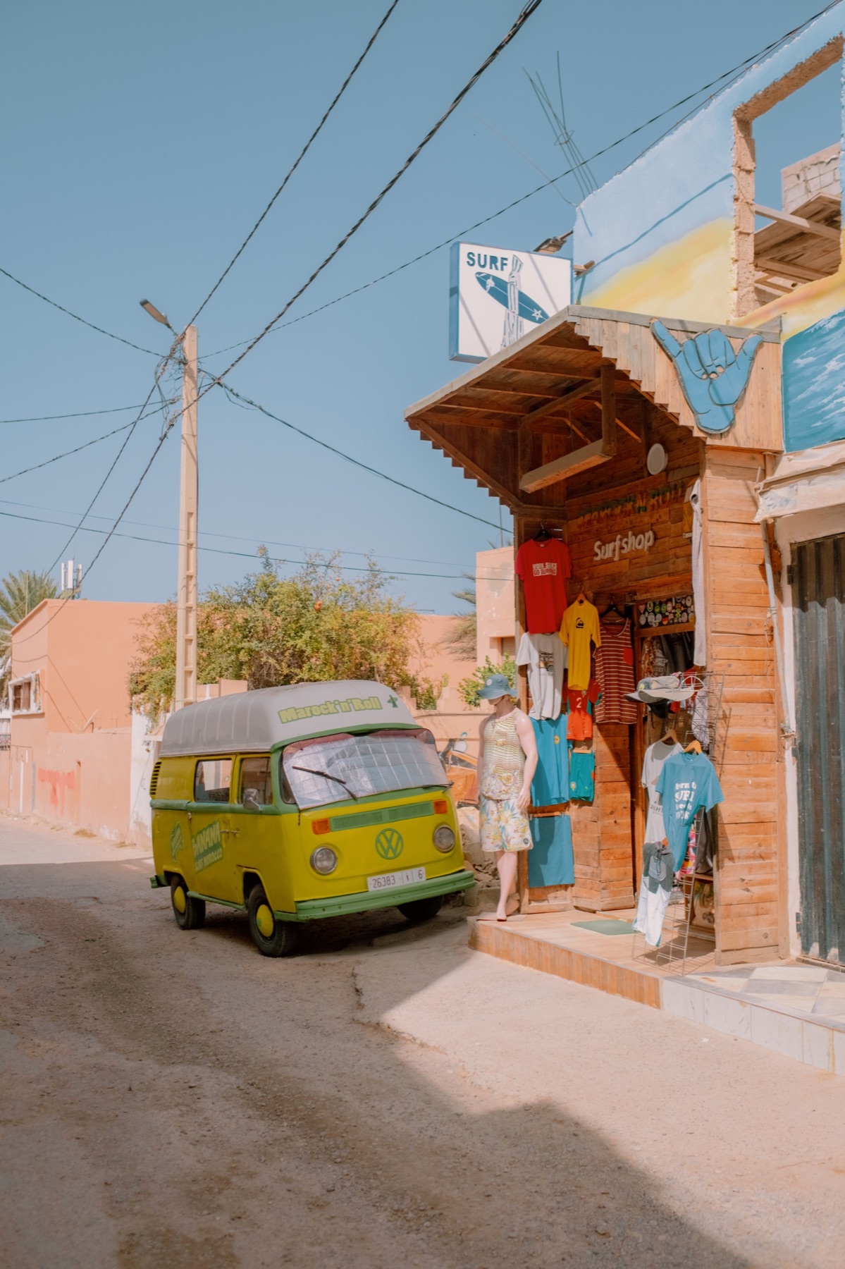 Colourful street in Morocco