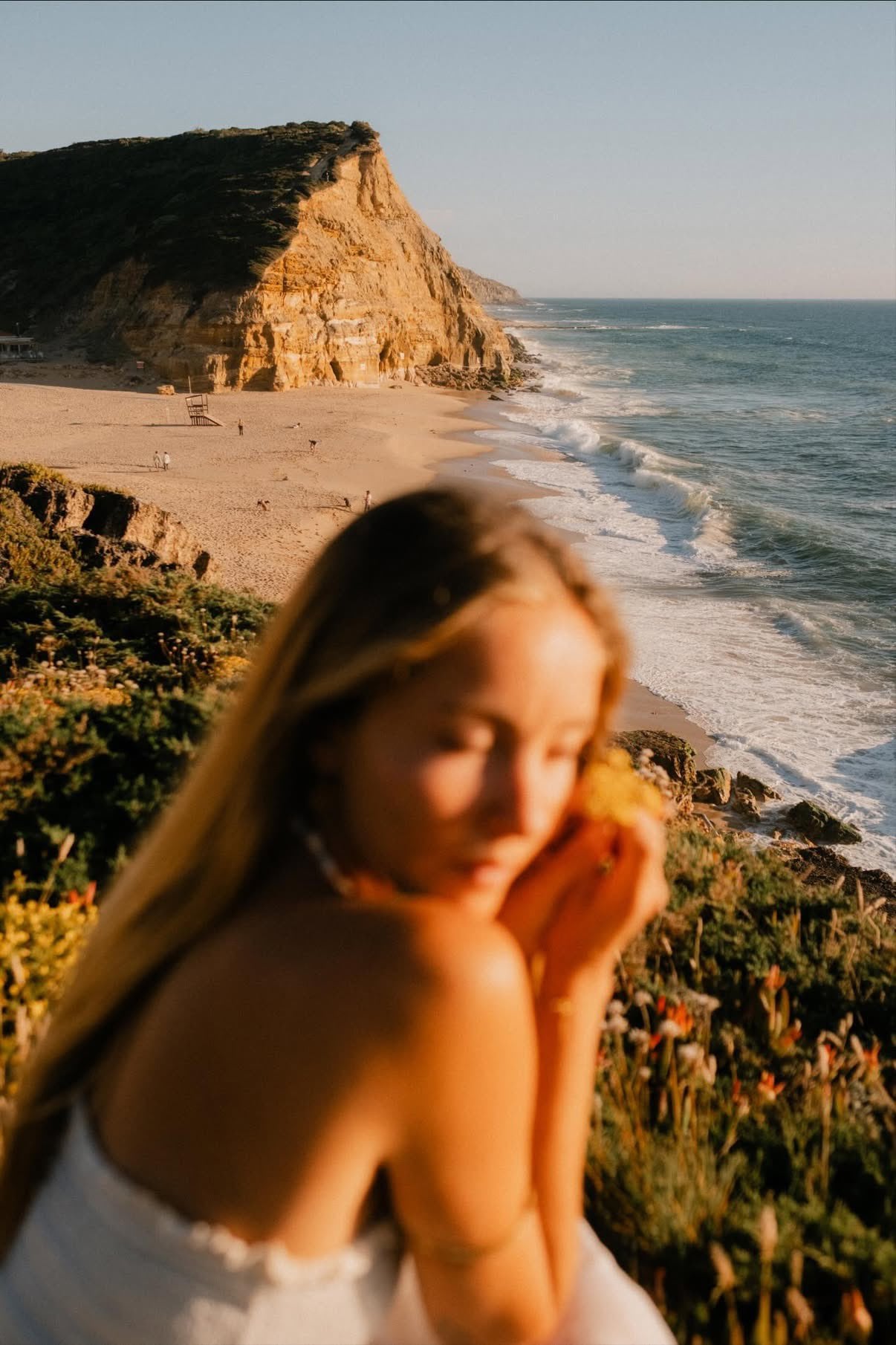 Soft-focus coastal portrait at sunset by Suso Garcia